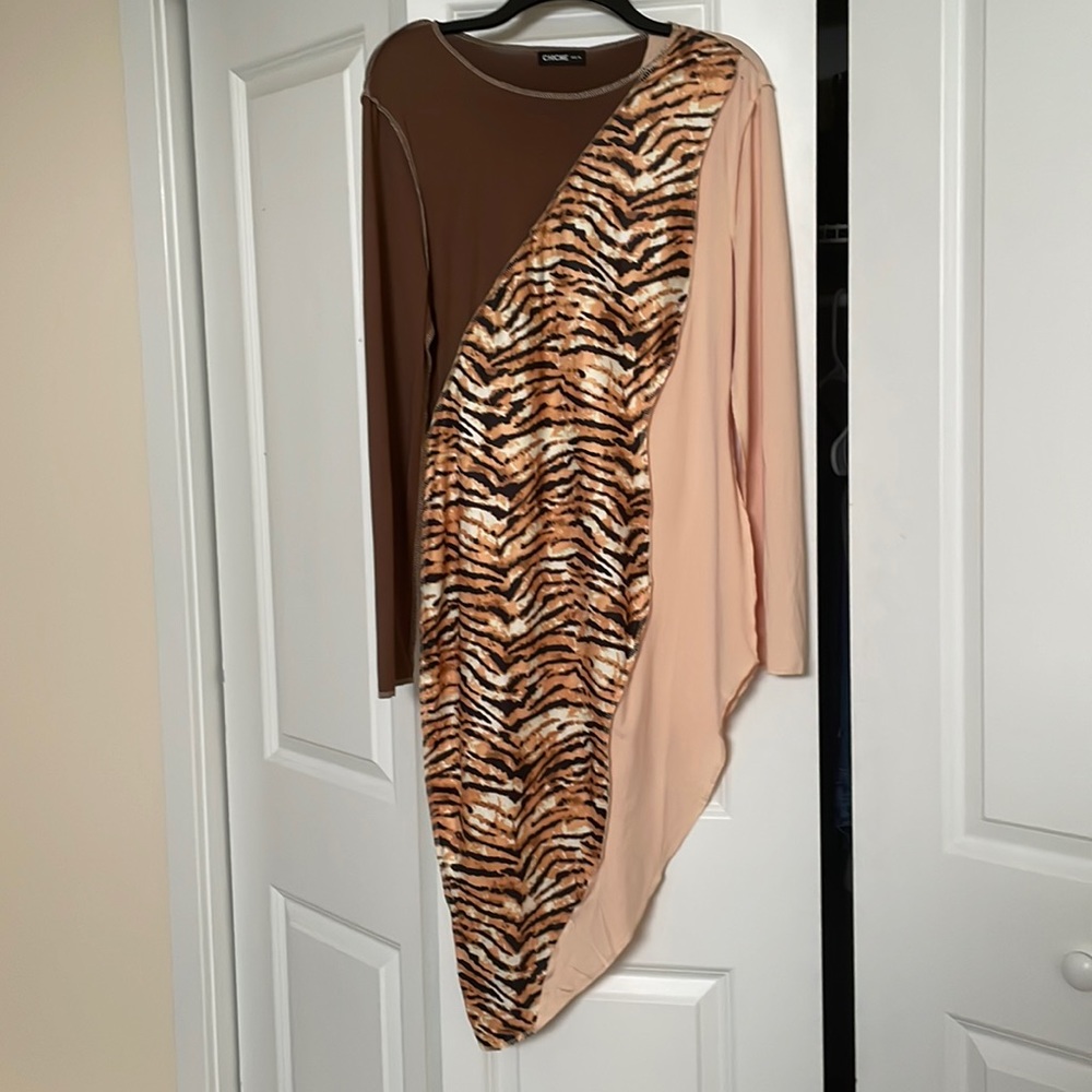 Multi-print dress
